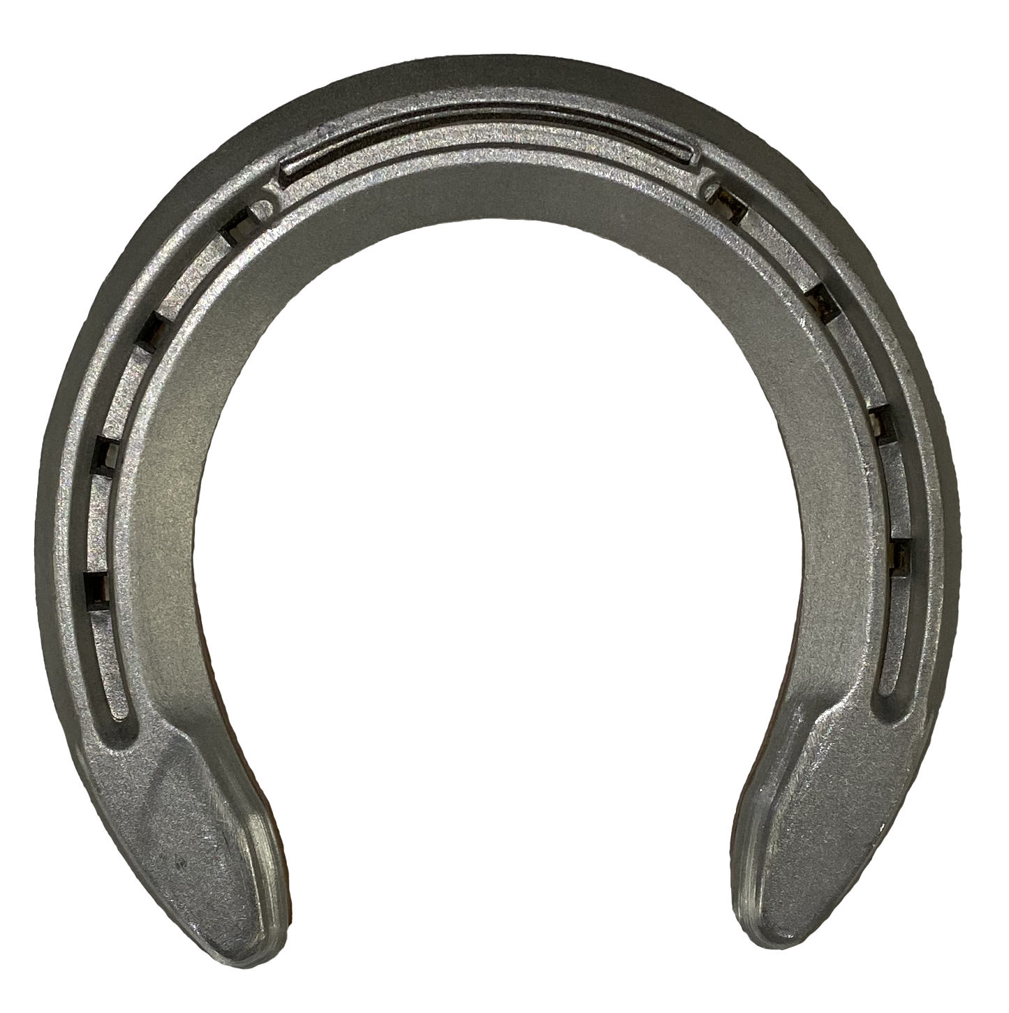 Aluminum shock absorbing horseshoes