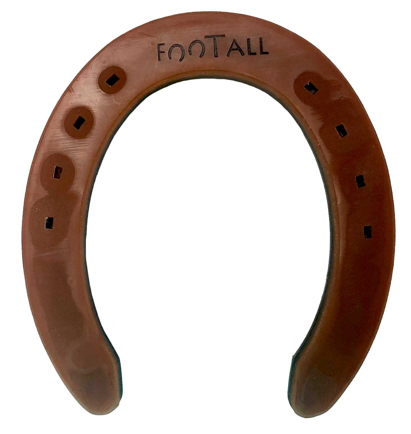 Quarter shock absorbing horseshoes