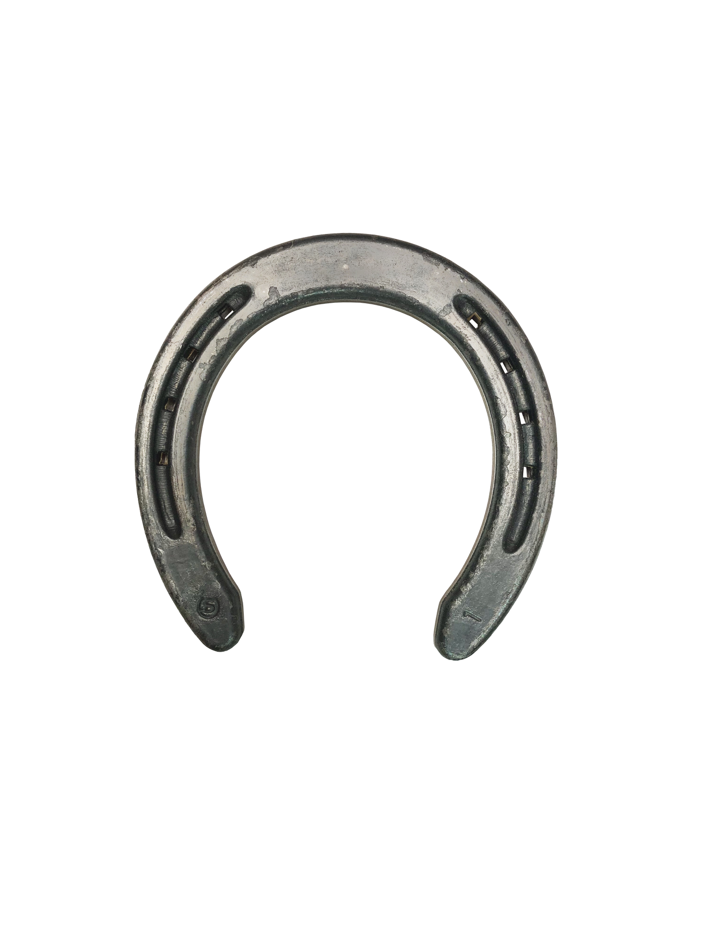 Quarter shock absorbing horseshoes