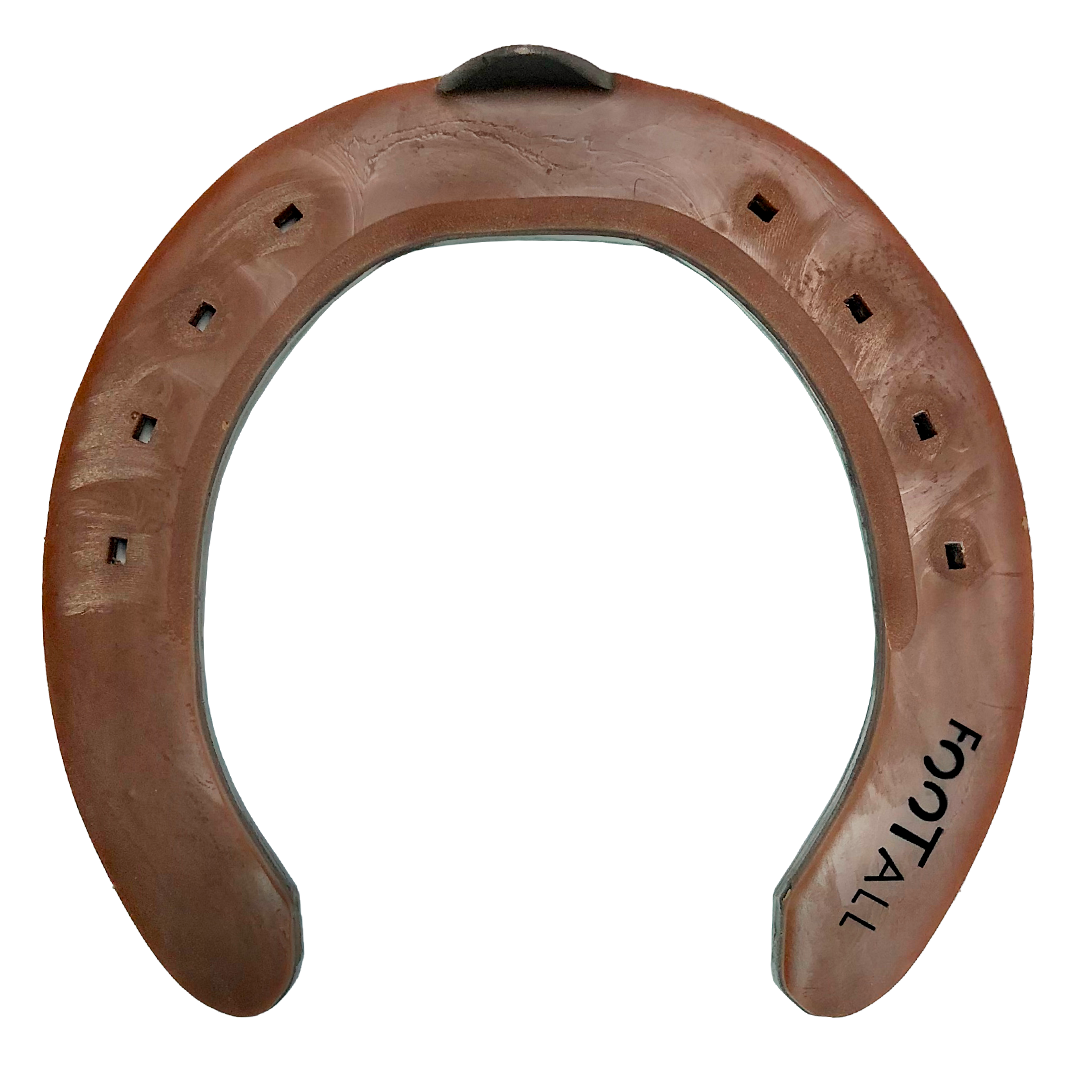Shock absorbing horseshoes