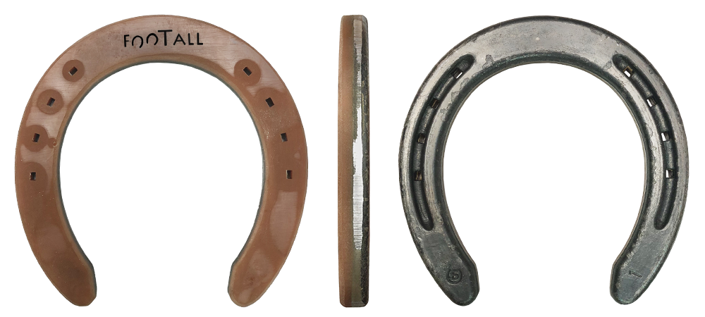 Quarter shock absorbing horseshoes