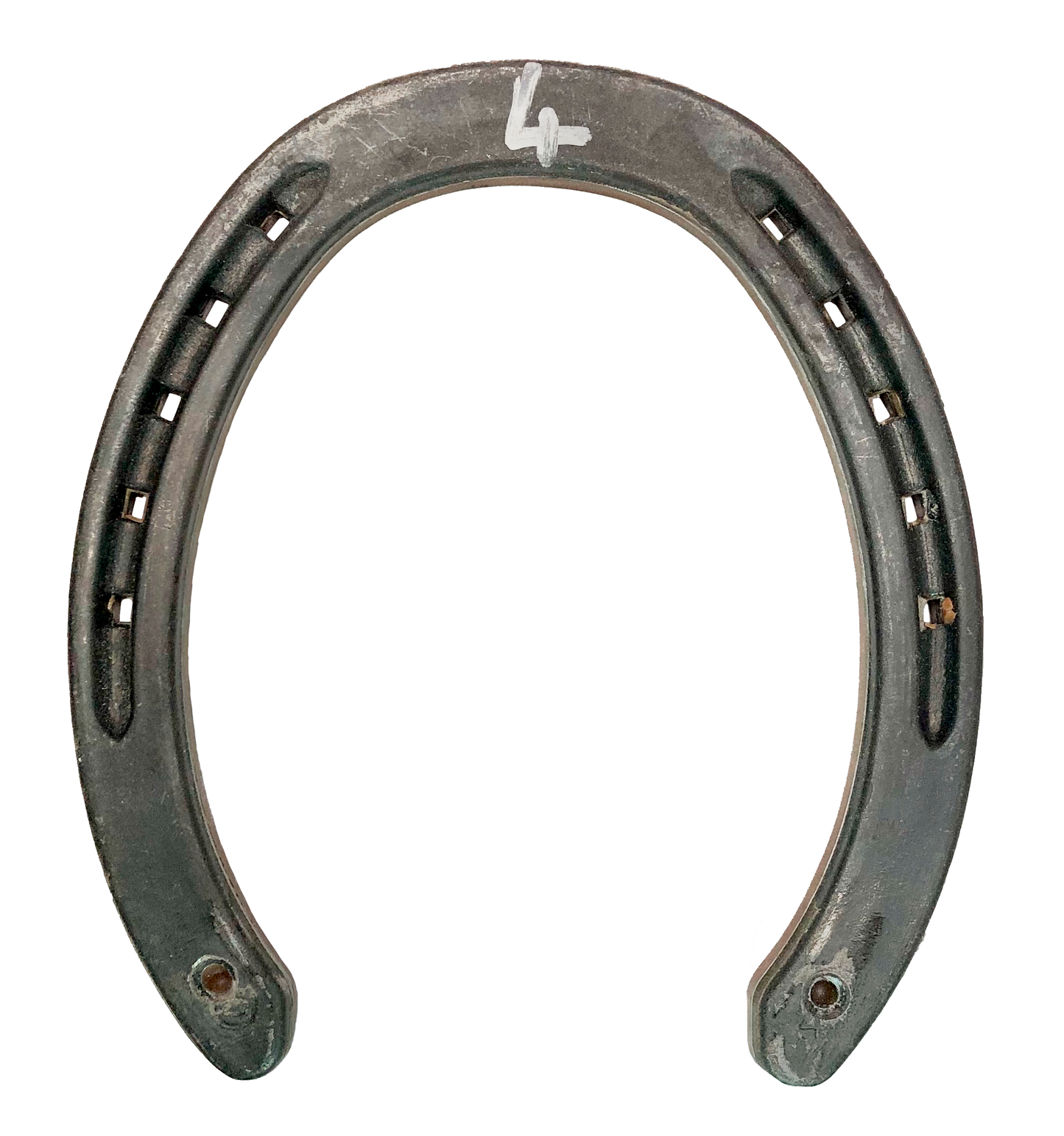 Shock absorbing trot horseshoes