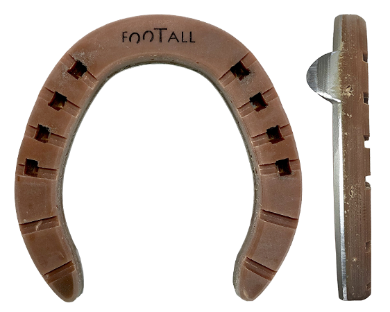 Anti-slip aluminium horseshoes