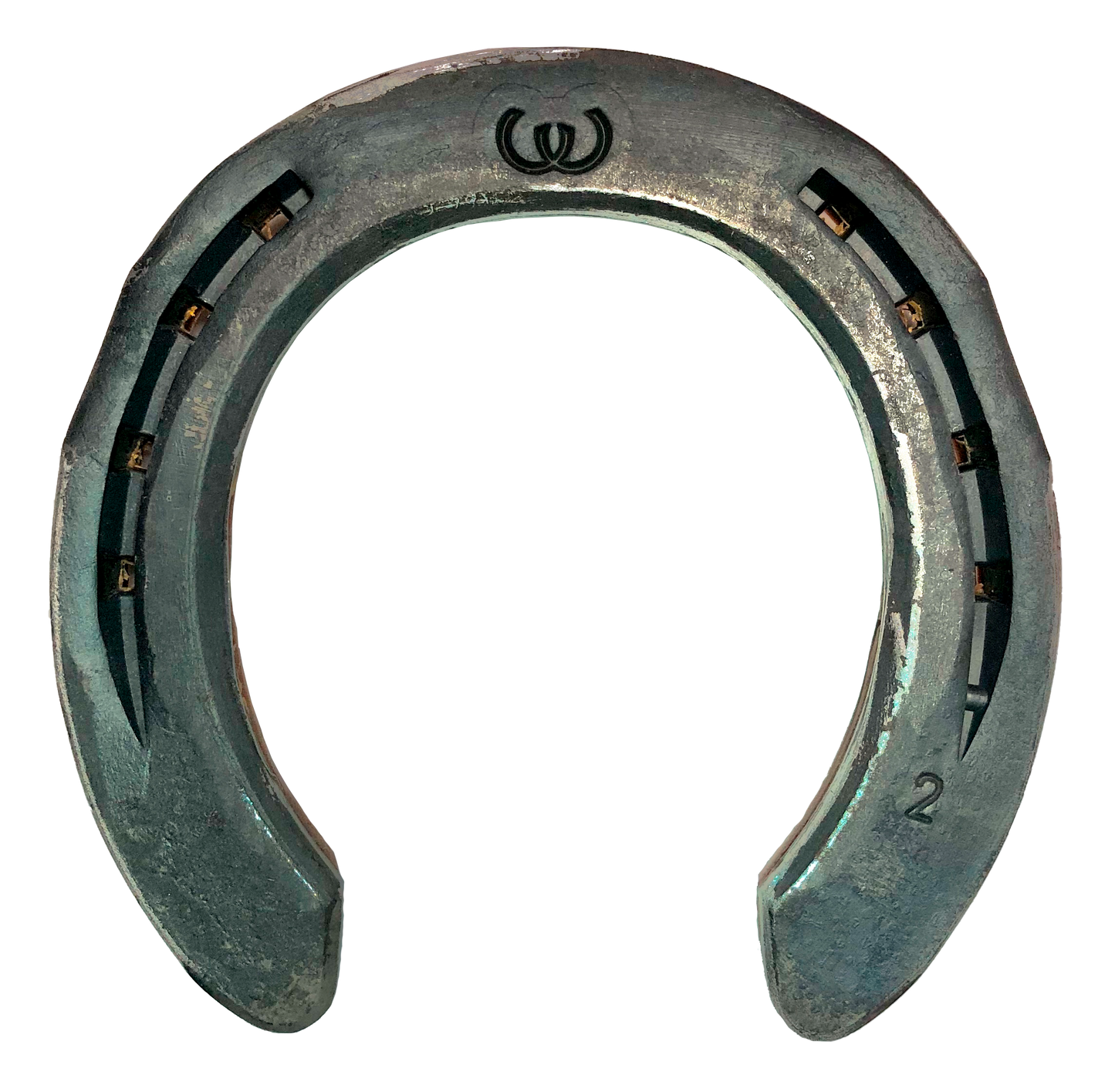 Front shock absorbing horseshoes with 2 clips